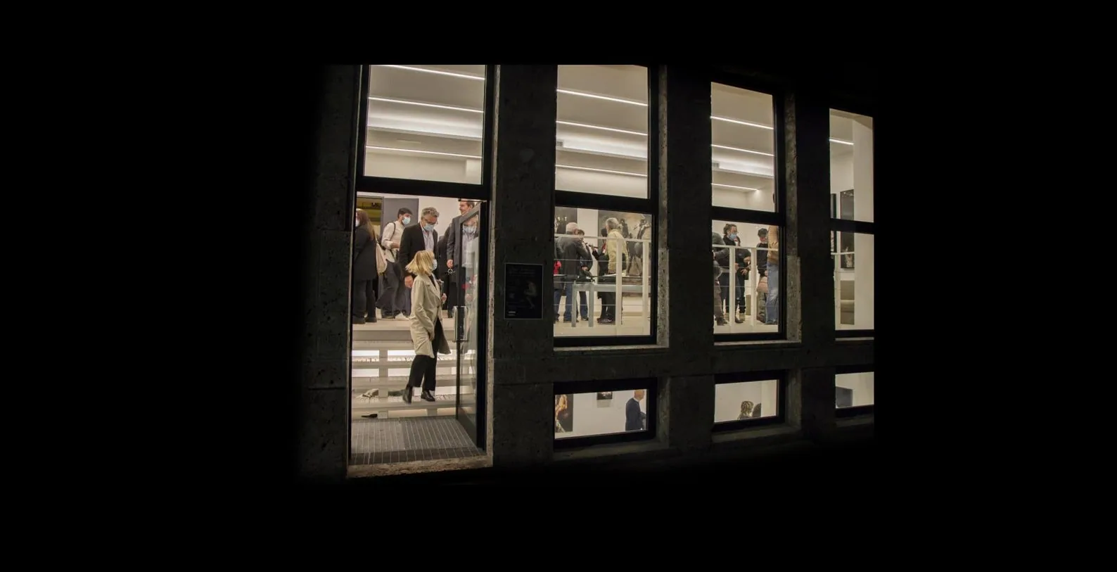 Ingresso degli spazi della Fondazione a Milano